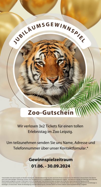 Jubiläumsgewinnspiel: Zoo-Gutschein